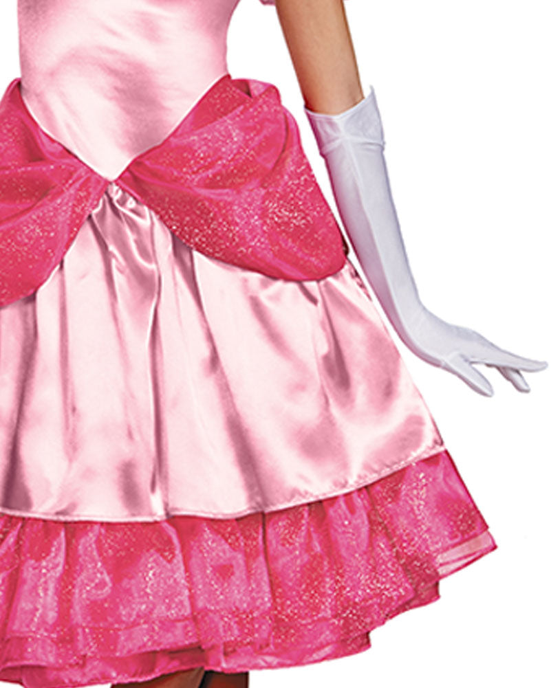Super Mario Brothers Princess Peach Deluxe Womens Costume
