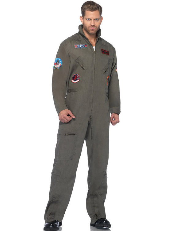 Top Gun Flight Suit Plus Size Mens Costume