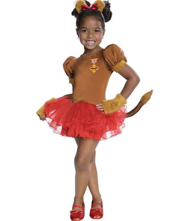 The Wizard of Oz Cowardly Lion Girls Costume