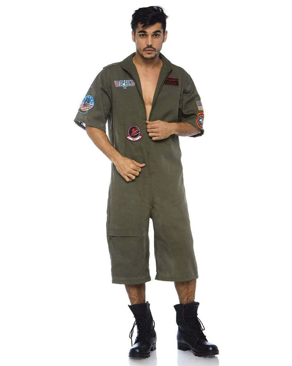 Top Gun Board Short Flight Suit Mens Costume