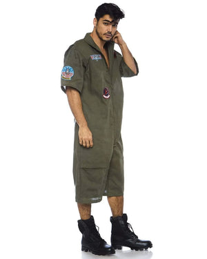 Top Gun Board Short Flight Suit Mens Costume