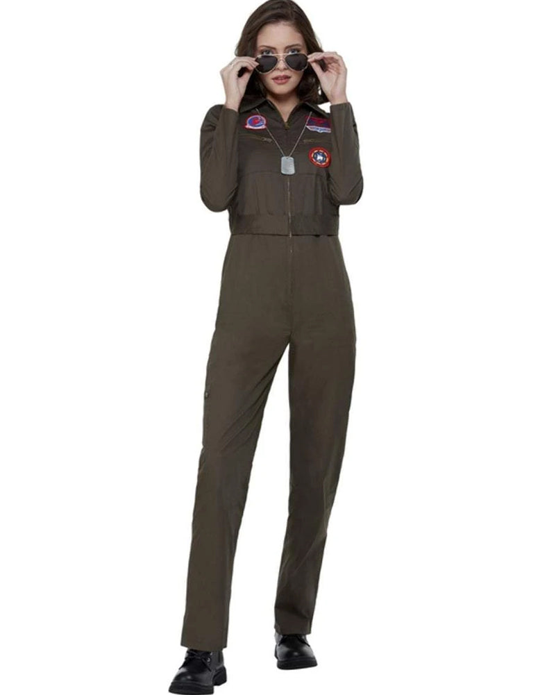 Top Gun Khaki Womens Costume