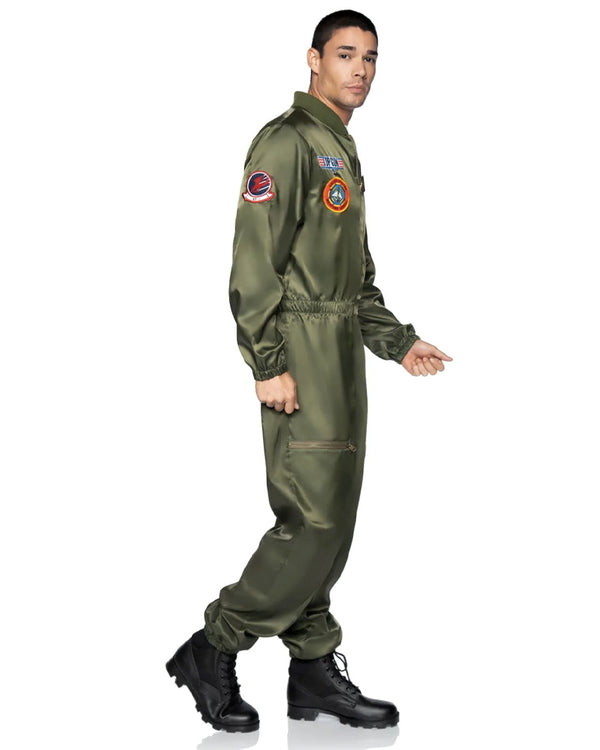 Top Gun Parachute Flight Suit Mens Costume