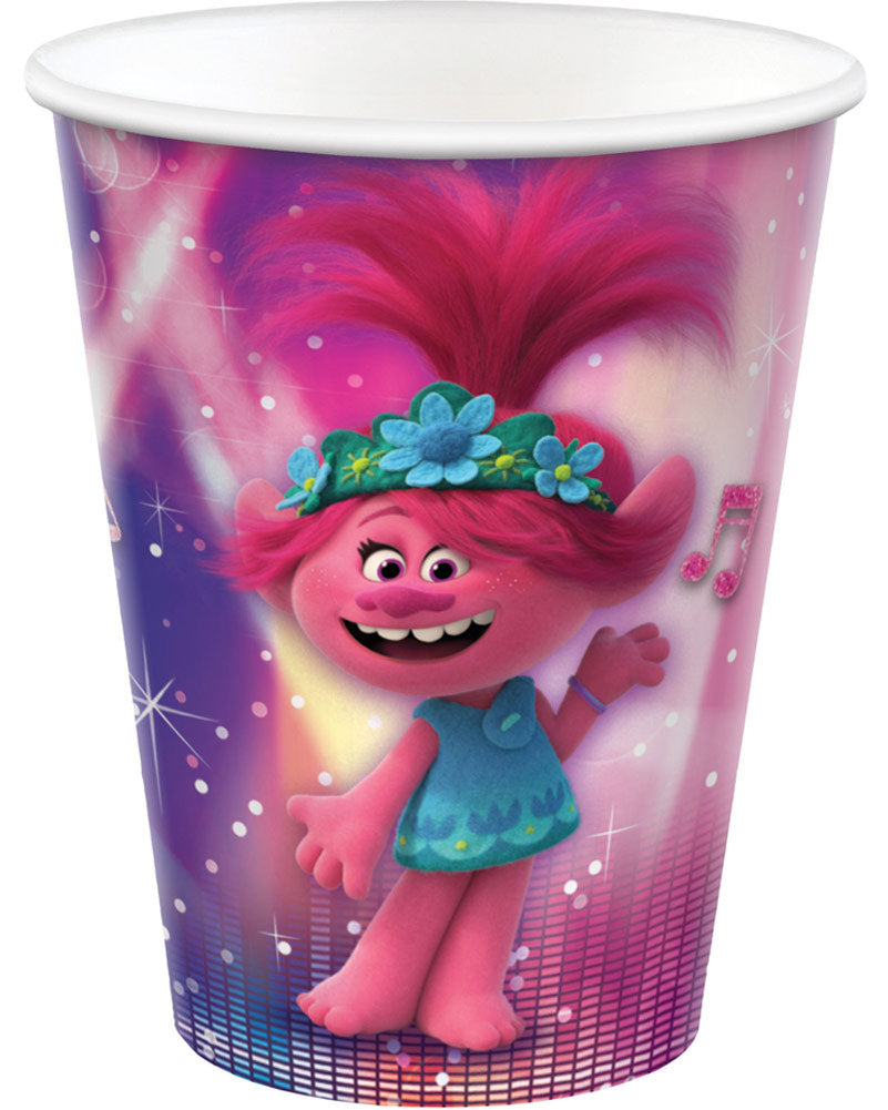 Trolls 2 266ml Paper Cups Pack of 8