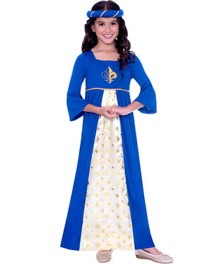 Tudor Princess Blue Girls Costume