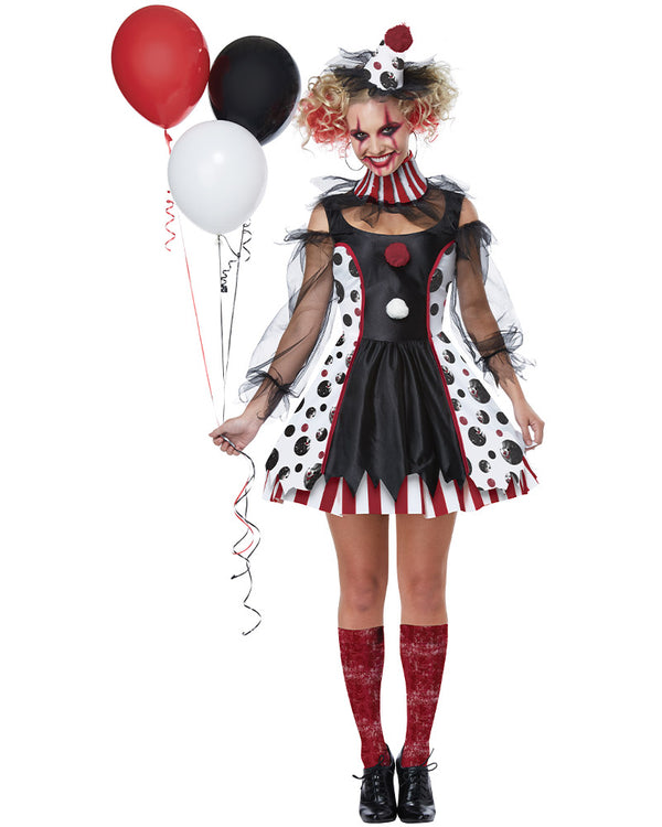 Twisted Clown Womens Costume