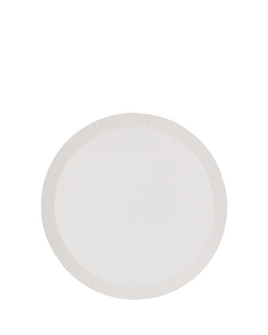 White 17cm Round Paper Dessert Plates Pack of 10