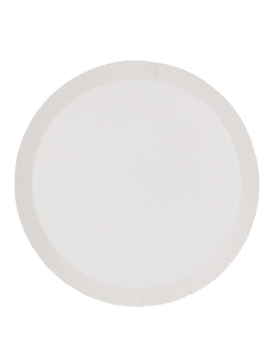White 23cm Round Paper Lunch Plates Pack of 10
