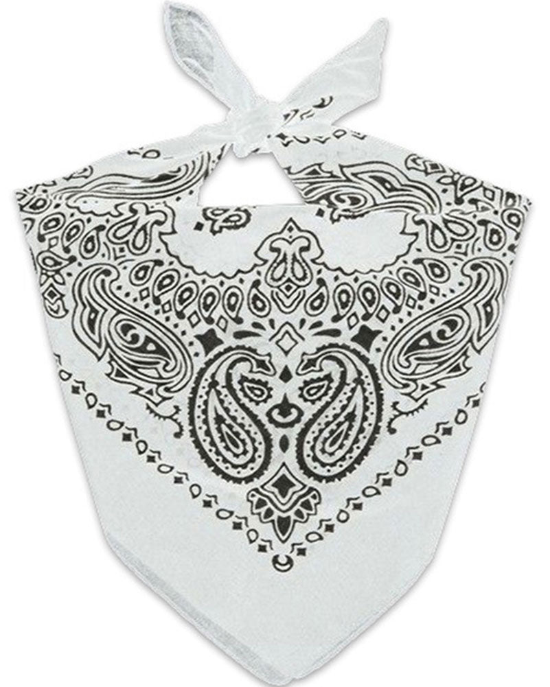 White Cowboy Bandana