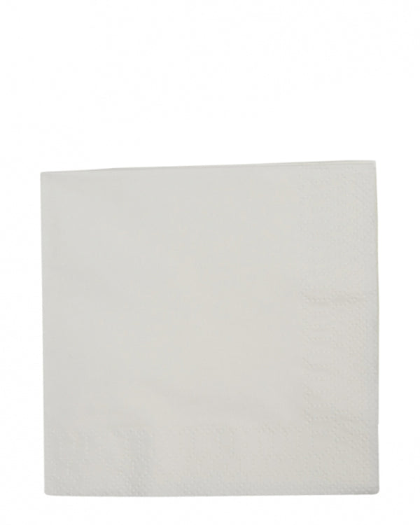 White Lunch Napkins Pack of 40