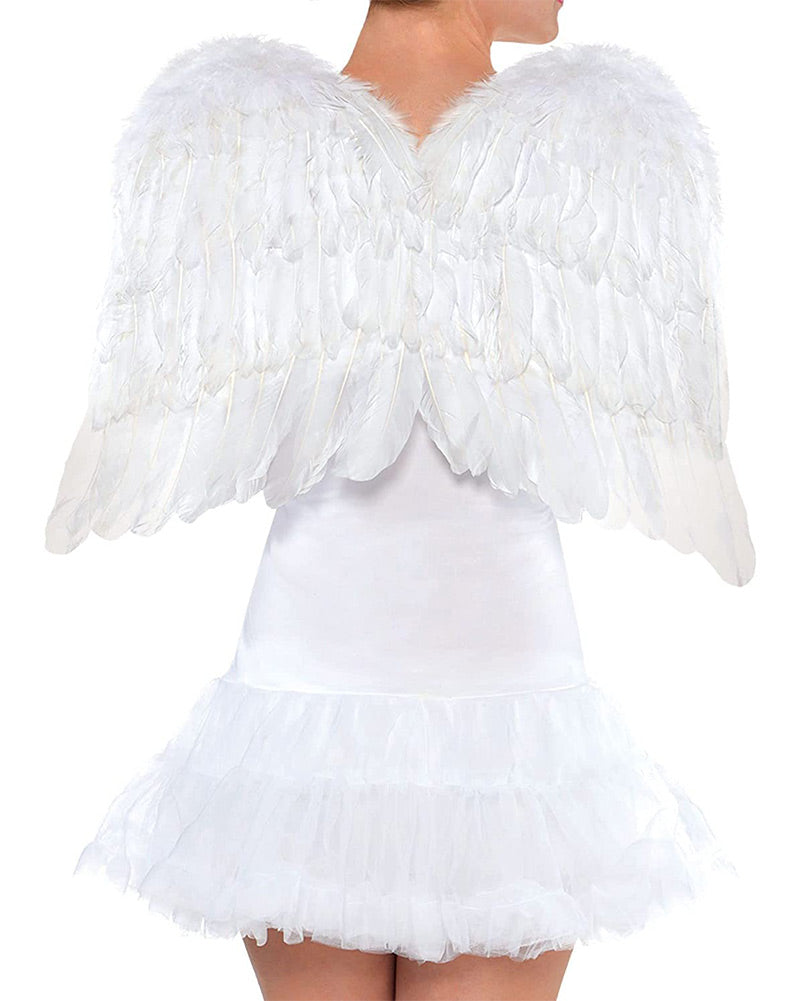 White Medium Feather Biblical Angel Wings
