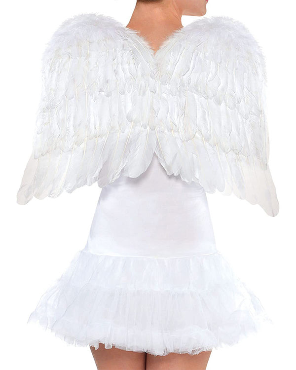 White Medium Feather Angel Wings
