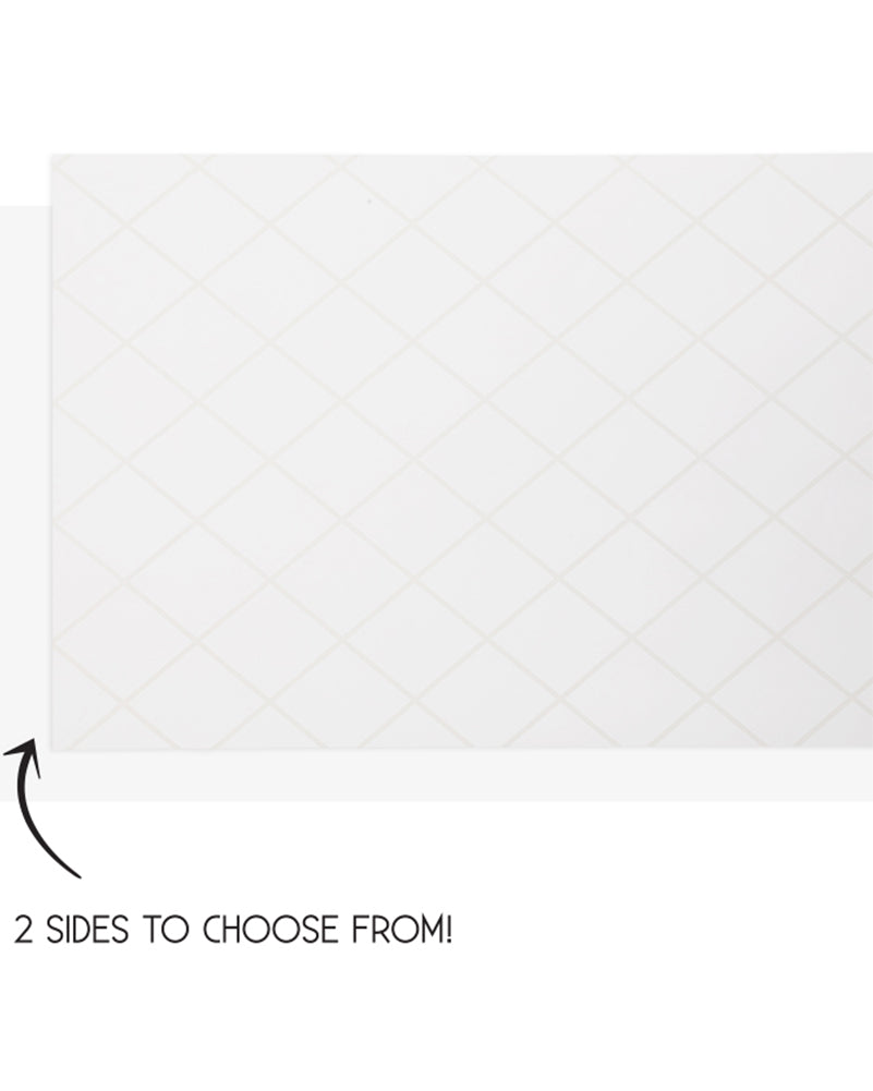 White Reversible Table Runner