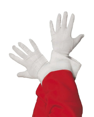 Christmas White Santa Gloves