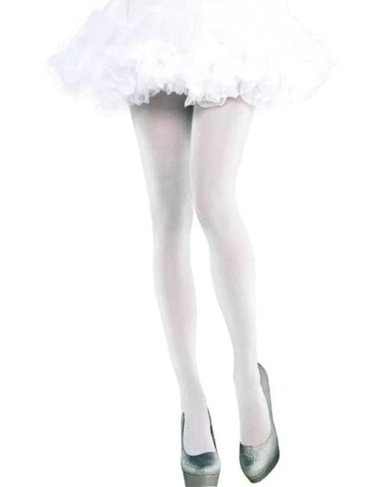 White Shimmer Tights