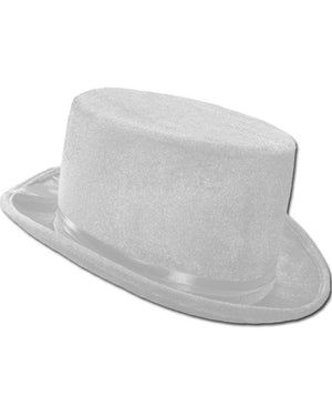 White Velvet Top Hat