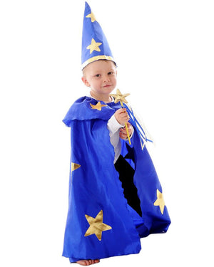 Wizard Cape and Hat Kids Costume