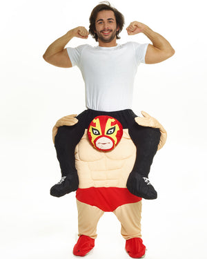 Wrestler Piggyback Mens Costume