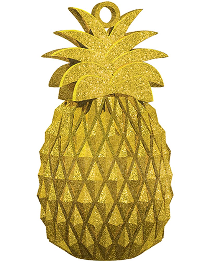 You Had Me at Aloha Golden Pineapple Balloon Weight