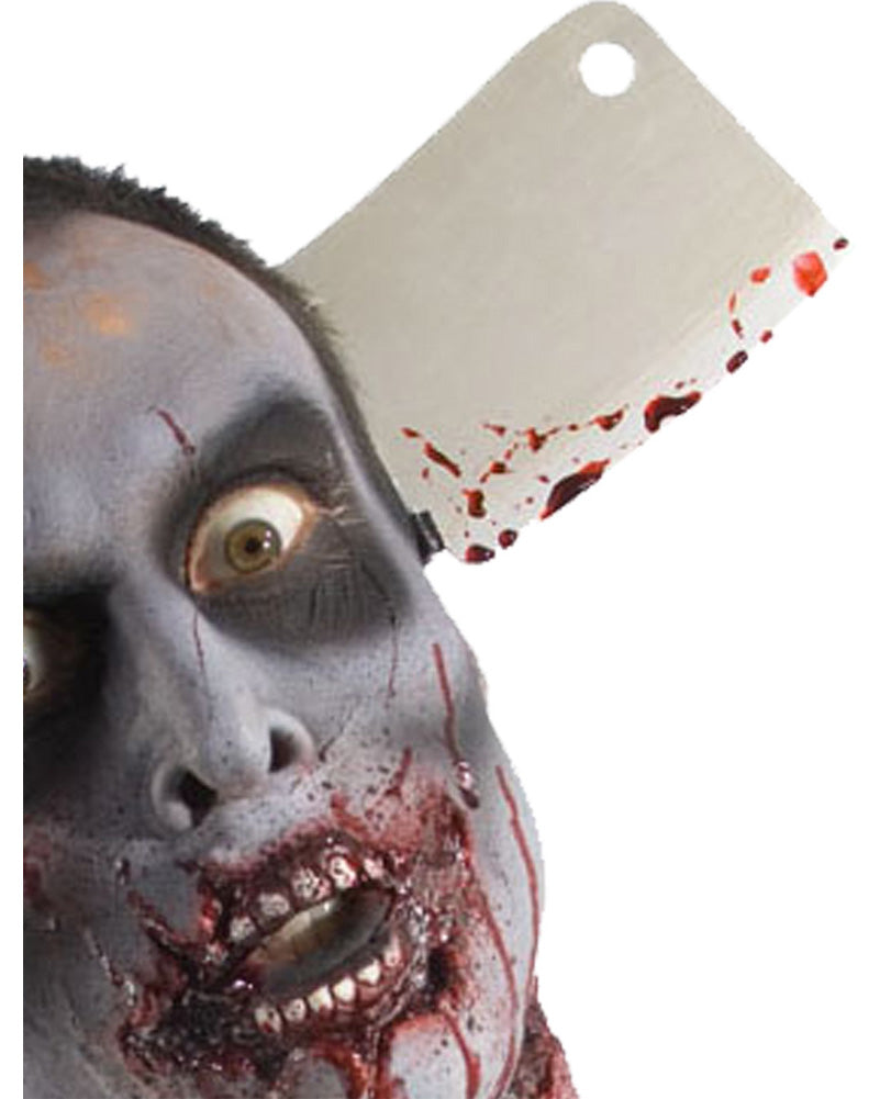 Zombie Cleaver Through Head Headband