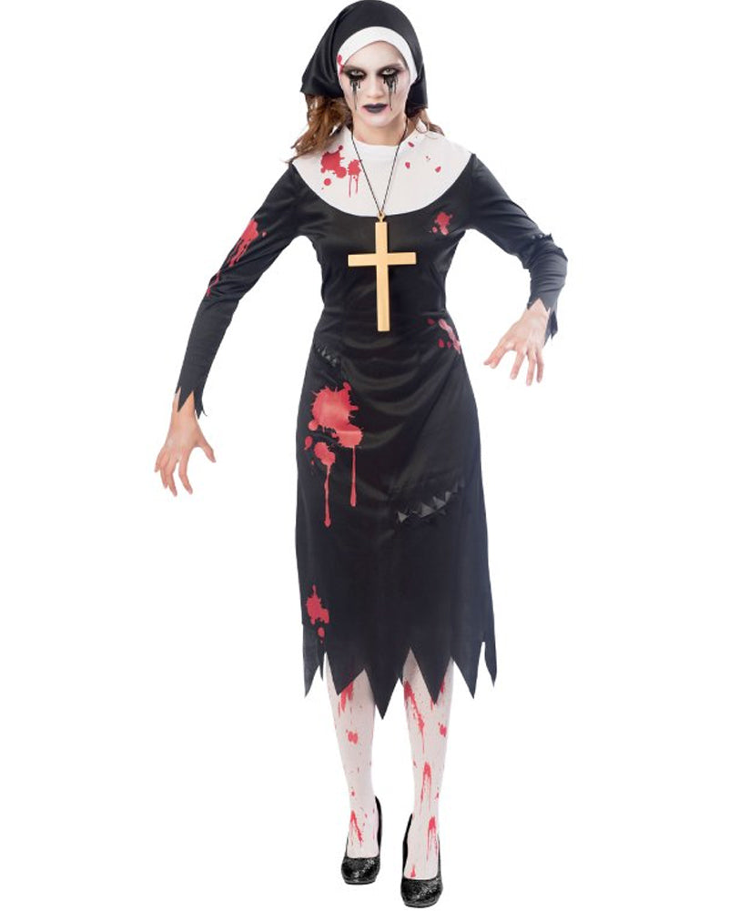 Women’s Zombie Nun Party Costume