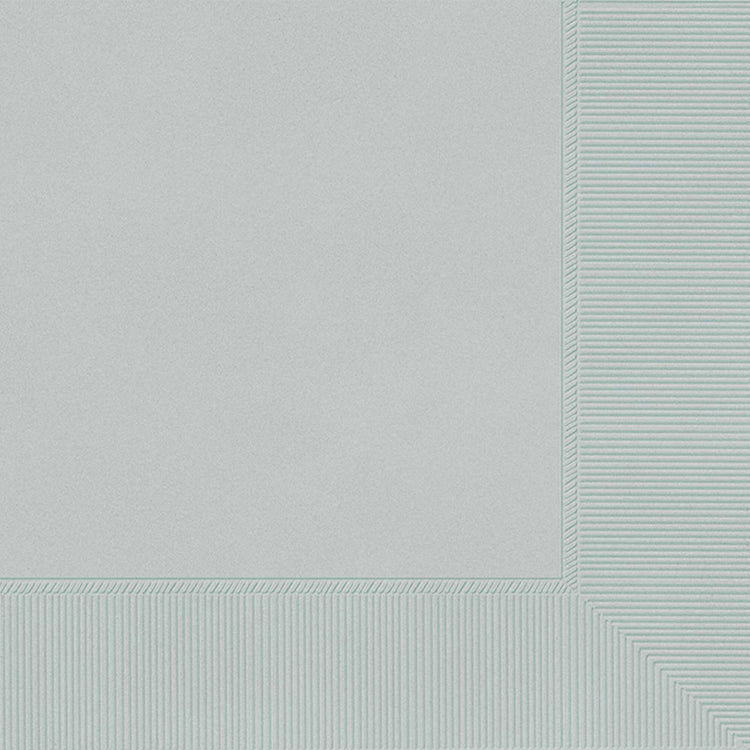 Silver 2ply Dinner Napkins Pack of 40