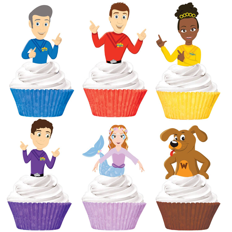 The Wiggles Party Cupcake and Picks Pack of 12