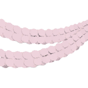 Tissue Paper Garland Pastel Pink