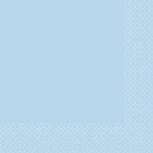 Pastel Blue 2ply Beverage Napkins Pack of 40