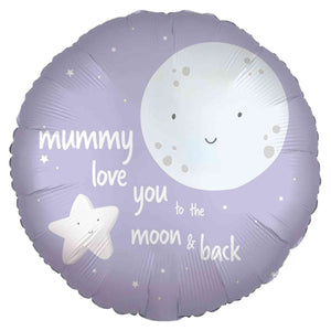 45cm Standard Mothers Day Moon Foil Balloon