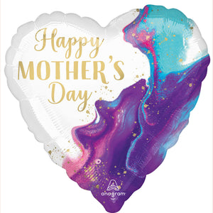 45cm Standard HX Alluring Marble Foil Balloon