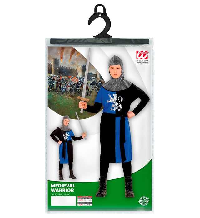 Blue Medieval Warrior Boys Costume
