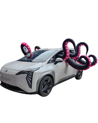 Six Scary Octopus Tentacles with Skull Halloween Car Inflatable 4m (DC PLUG)