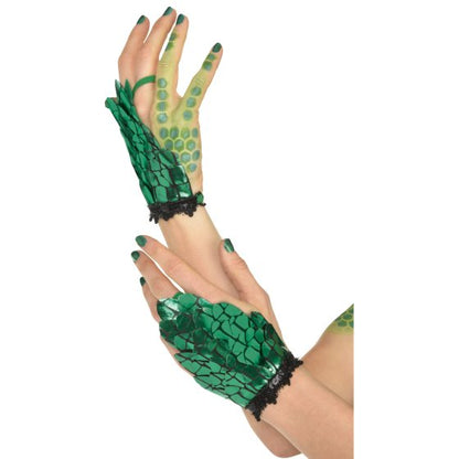 Green Dragon Scale Glovettes