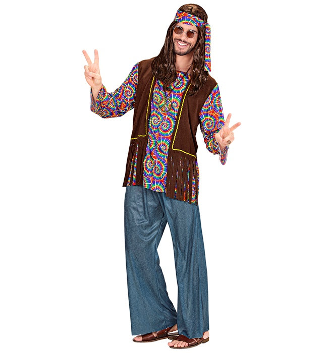 60s Psychedelic Hippie Man Mens Costume