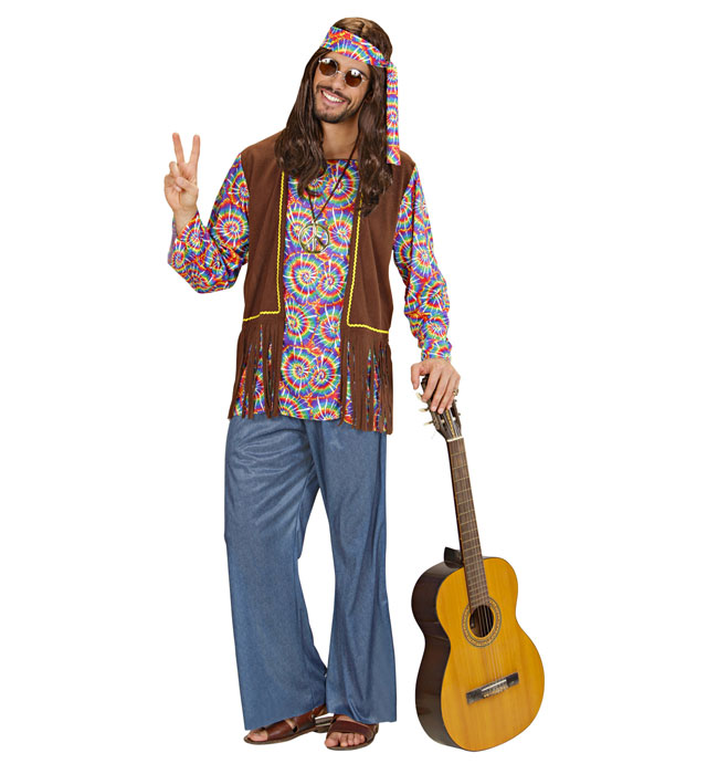 60s Psychedelic Hippie Man Mens Costume