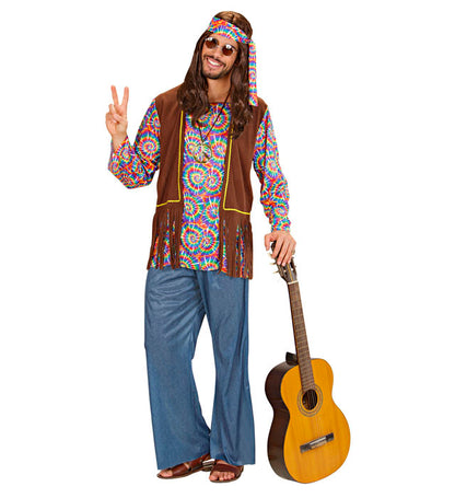 60s Psychedelic Hippie Man Mens Costume