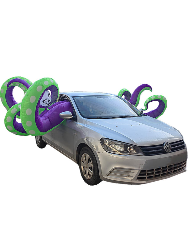 Eight Scary Octopus Tentacles with Skull Halloween Car Inflatable 3.6m (DC PLUG)