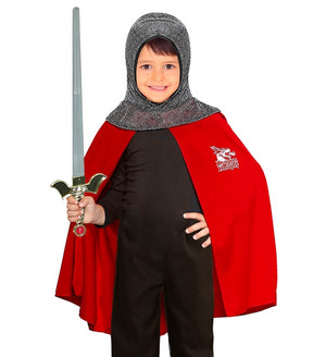 Medieval Knight Kids Cape with Hood