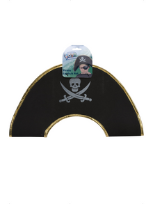 Black Pirate Captain Hat