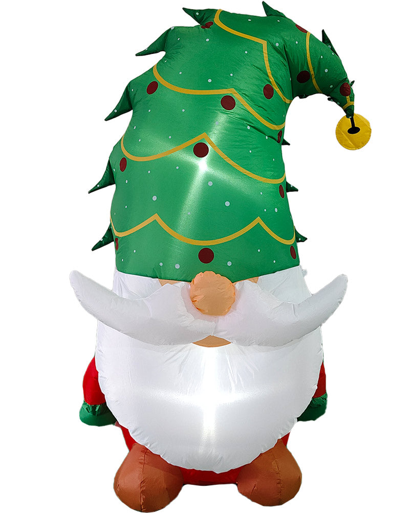 Gnome Santa Claus Christmas Lawn Inflatable 1.5m