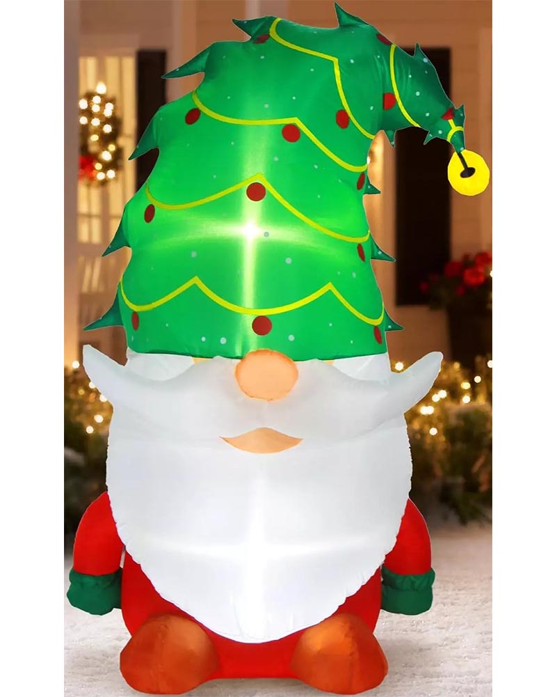 Gnome Santa Claus Christmas Lawn Inflatable 1.5m