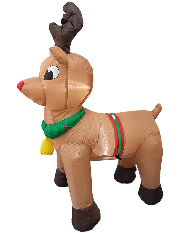 Reindeer Christmas Lawn Inflatable 1m