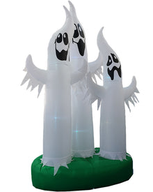 Three Ghosts Lawn Halloween Inflatable 3m