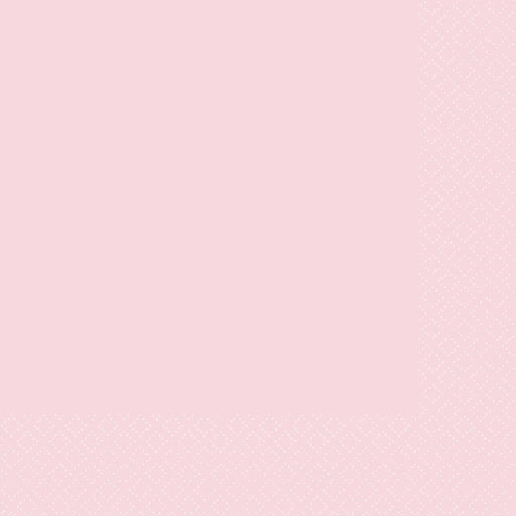 Pastel Pink 2ply Lunch Napkins Pack of 40