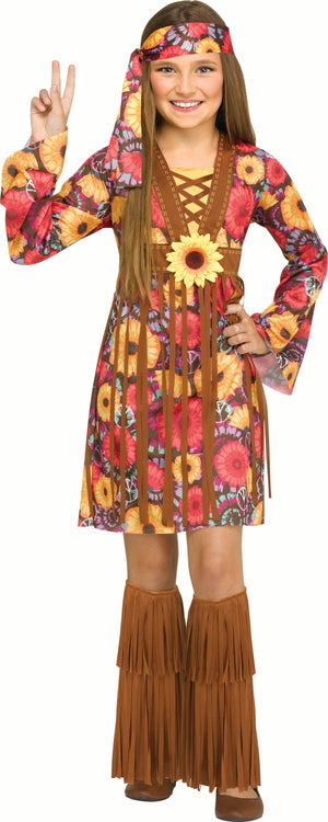 60s Flower Power Hippie Girls Costume