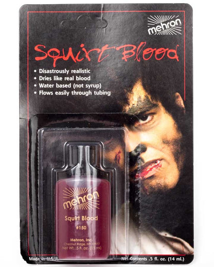 Mehron Bright Red Arterial Squirt Blood For Halloween