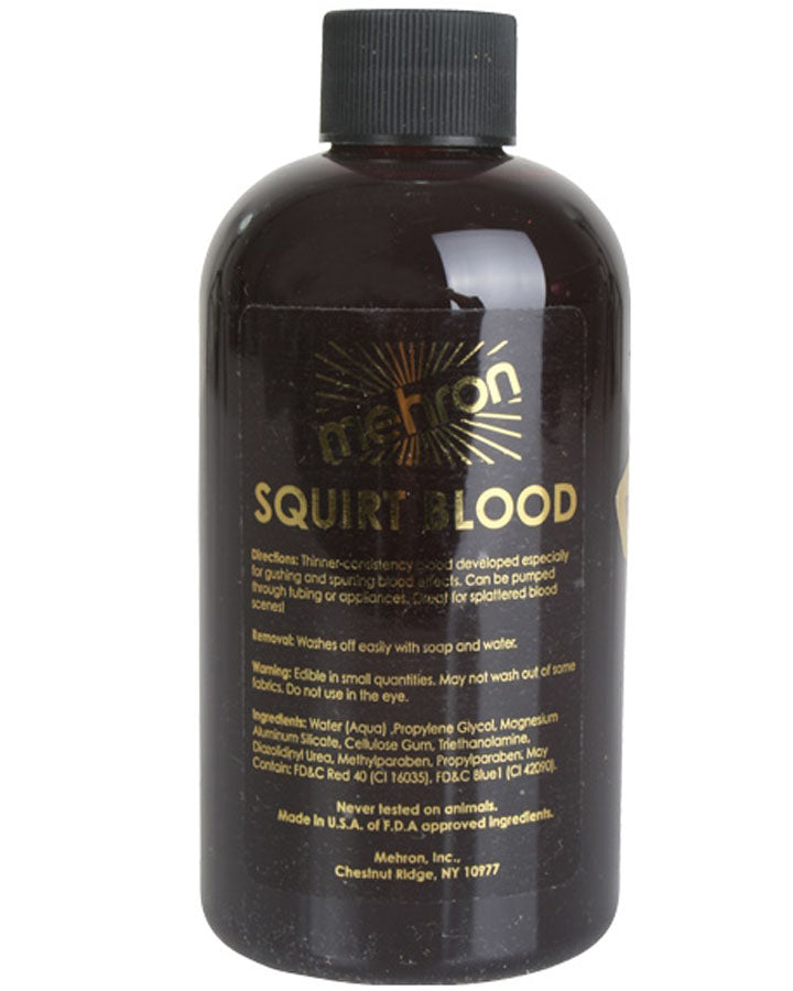 Mehron Dark Venous Squirt Blood For Halloween