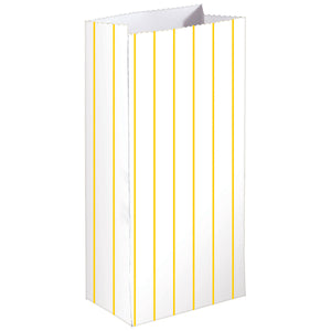 Stripe Paper Treat Bags Sunshine Yellow
