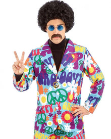 1960s Groovy Hippie Suit Mens Costume